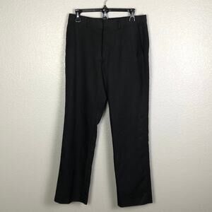 Calvin Klein 29x30 Black Straight Leg Slacks Formal Pants Monochromatic Stripes